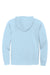 District DT6102 Mens Very Important Fleece Full Zip Hooded Sweatshirt Hoodie w/ Pockets Ice Blue Flat Back