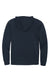 District DT6102 Mens Very Important Fleece Full Zip Hooded Sweatshirt Hoodie w/ Pockets New Navy Blue Flat Back