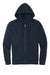 District DT6102 Mens Very Important Fleece Full Zip Hooded Sweatshirt Hoodie w/ Pockets New Navy Blue Flat Front