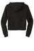 District DT6103 Womens V.I.T. Fleece Full Zip Hooded Sweatshirt Hoodie w/ Pockets Black Flat Back