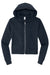 District DT6103 Womens V.I.T. Fleece Full Zip Hooded Sweatshirt Hoodie w/ Pockets New Navy Blue Flat Front