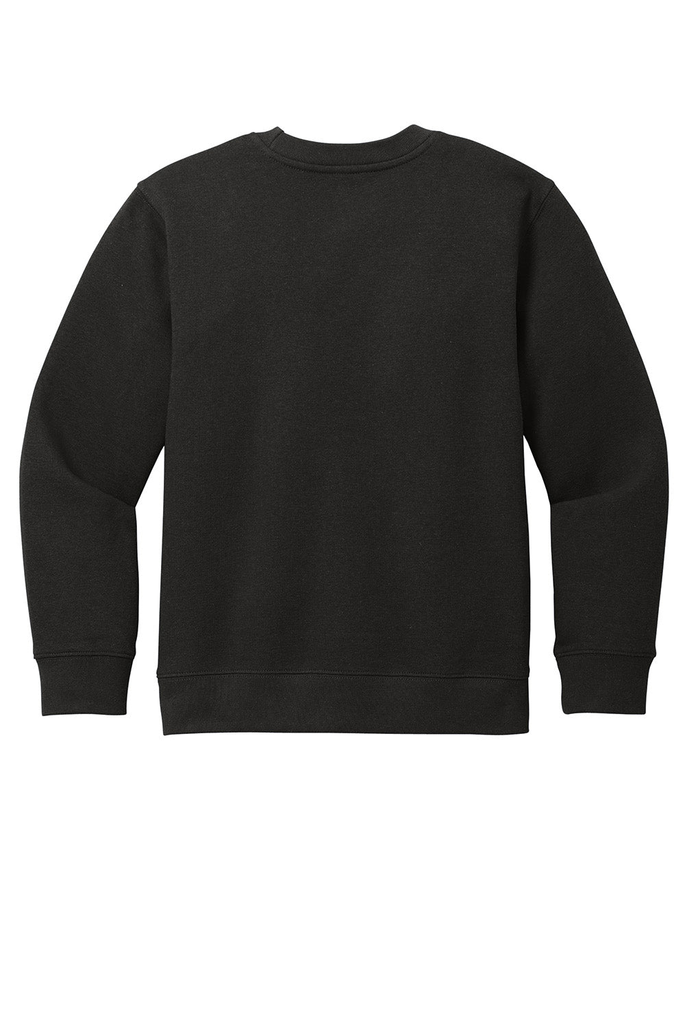 District DT6104Y Youth V.I.T. Fleece Crewneck Sweatshirt Black Flat Back