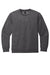 District DT6104Y Youth V.I.T. Fleece Crewneck Sweatshirt Heather Charcoal Grey Flat Front