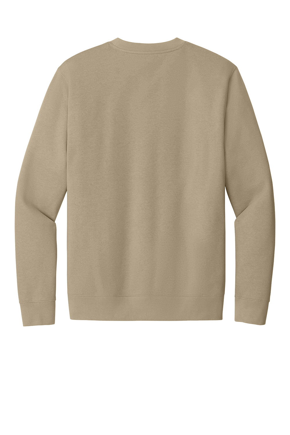 District DT6104 Mens Very Important Fleece Crewneck Sweatshirt Desert Tan Flat Back