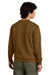 District DT6104 Mens Very Important Fleece Crewneck Sweatshirt Duck Brown Model Back