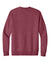 District DT6104 Mens Very Important Fleece Crewneck Sweatshirt Heather Cardinal Red Flat Back