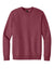 District DT6104 Mens Very Important Fleece Crewneck Sweatshirt Heather Cardinal Red Flat Front
