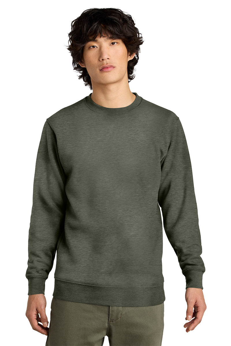 District DT6104 Mens Heather Olive Green Very Important Fleece