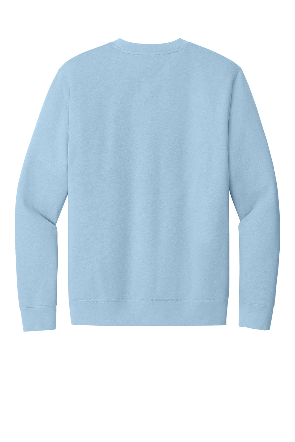 District DT6104 Mens Very Important Fleece Crewneck Sweatshirt Ice Blue Flat Back