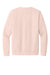 District DT6104 Mens Very Important Fleece Crewneck Sweatshirt Rosewater Pink Flat Back
