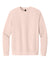 District DT6104 Mens Very Important Fleece Crewneck Sweatshirt Rosewater Pink Flat Front