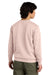 District DT6104 Mens Very Important Fleece Crewneck Sweatshirt Rosewater Pink Model Back