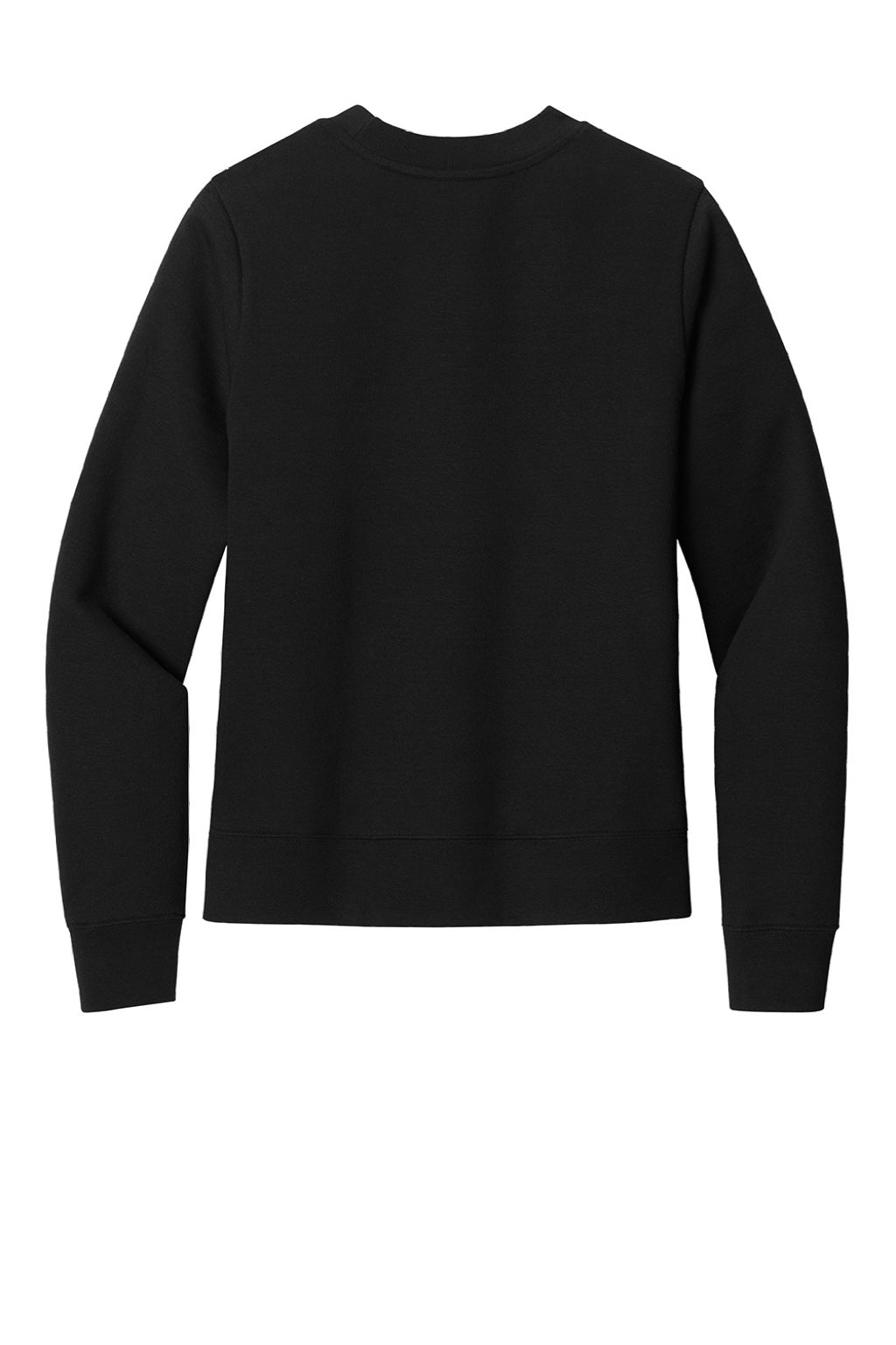District DT6105 Womens V.I.T. Fleece Crewneck Sweatshirt Black Flat Back
