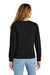 District DT6105 Womens V.I.T. Fleece Crewneck Sweatshirt Black Model Back