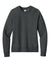 District DT6105 Womens V.I.T. Fleece Crewneck Sweatshirt Heather Charcoal Grey Flat Front