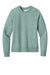 District DT6105 Womens V.I.T. Fleece Crewneck Sweatshirt Heather Dusty Sage Green Flat Front