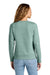 District DT6105 Womens V.I.T. Fleece Crewneck Sweatshirt Heather Dusty Sage Green Model Back