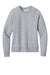 District DT6105 Womens V.I.T. Fleece Crewneck Sweatshirt Heather Light Grey Flat Front