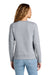 District DT6105 Womens V.I.T. Fleece Crewneck Sweatshirt Heather Light Grey Model Back
