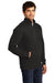 District DT6106 Mens Very Important 1/4 Zip Sweatshirt w/ Pouch Pocket Black Model 3q
