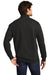 District DT6106 Mens Very Important 1/4 Zip Sweatshirt w/ Pouch Pocket Black Model Back