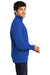 District DT6106 Mens Very Important 1/4 Zip Sweatshirt w/ Pouch Pocket Deep Royal Blue Model Side