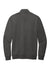 District DT6106 Mens Very Important 1/4 Zip Sweatshirt w/ Pouch Pocket Heather Charcoal Grey Flat Back
