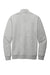 District DT6106 Mens Very Important 1/4 Zip Sweatshirt w/ Pouch Pocket Heather Light Grey Flat Back