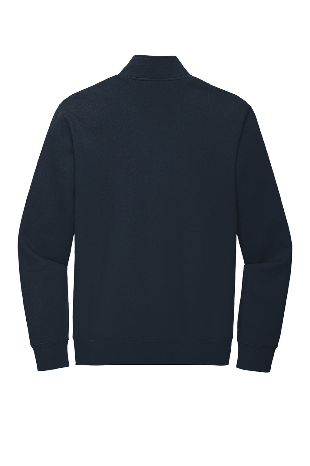District DT6106 Mens Very Important 1/4 Zip Sweatshirt w/ Pouch Pocket New Navy Blue Flat Back