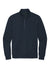 District DT6106 Mens Very Important 1/4 Zip Sweatshirt w/ Pouch Pocket New Navy Blue Flat Front