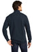 District DT6106 Mens Very Important 1/4 Zip Sweatshirt w/ Pouch Pocket New Navy Blue Model Back