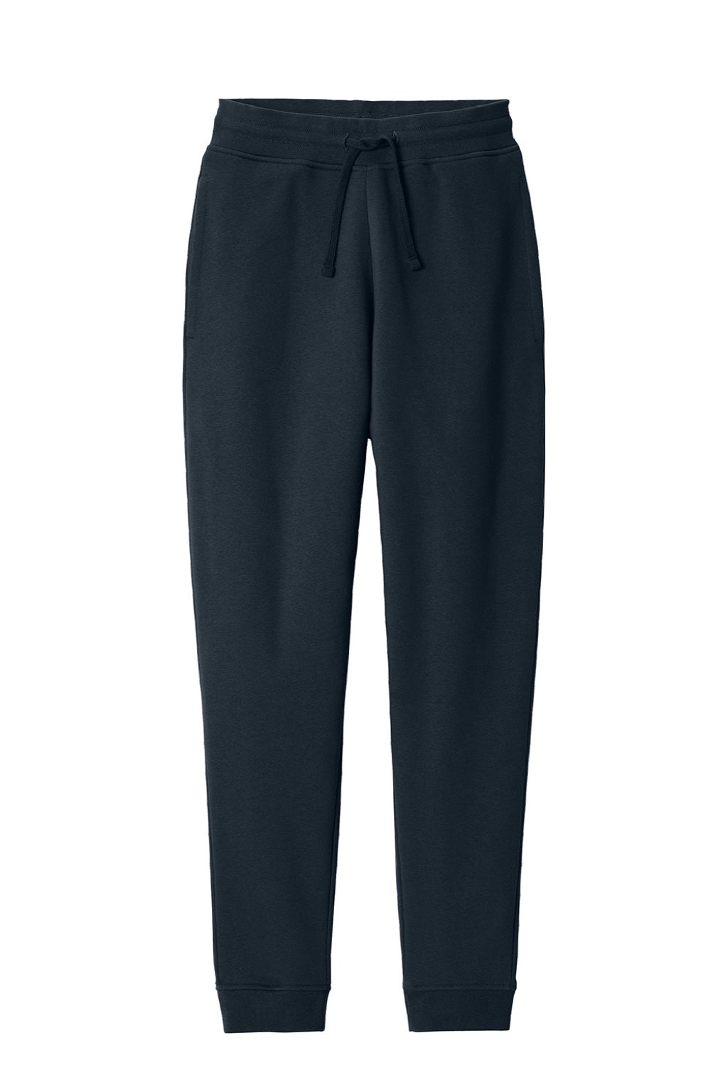 District DT6107 Mens V.I.T. Fleece Jogger Sweatpants w/ Pockets New Navy Blue Flat Front