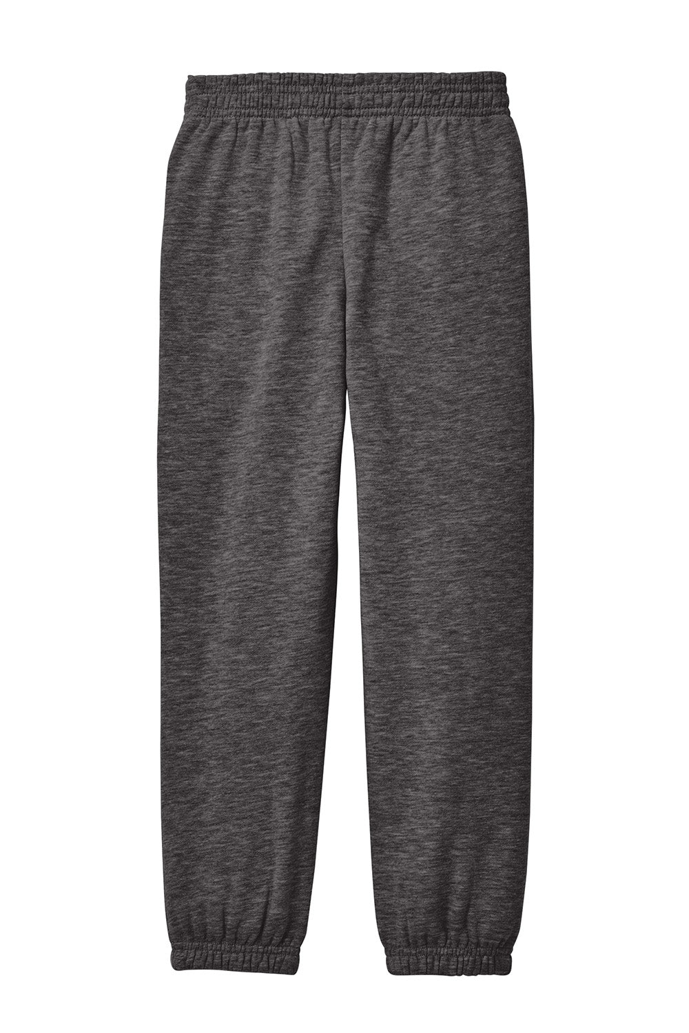 District DT6112Y Youth V.I.T. Fleece Sweatpants w/ Pockets Heather Charcoal Grey Flat Back