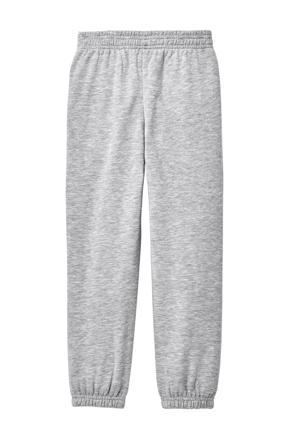 District DT6112Y Youth V.I.T. Fleece Sweatpants w/ Pockets Heather Light Grey Flat Back