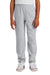District DT6112Y Youth V.I.T. Fleece Sweatpants w/ Pockets Heather Light Grey Model Front
