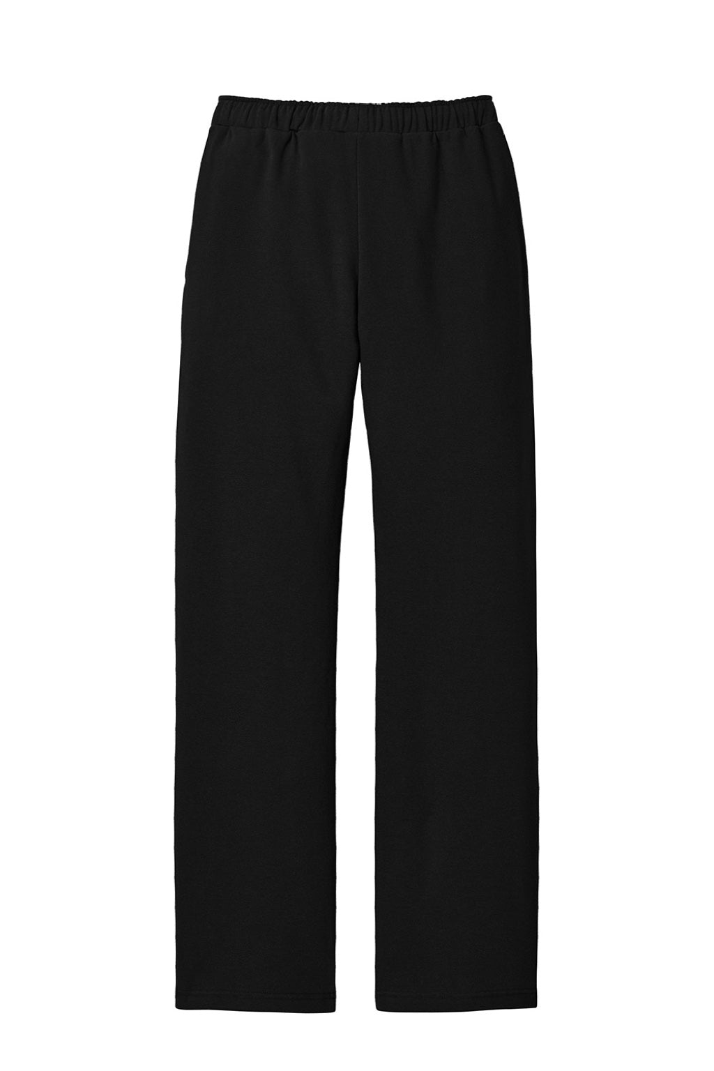 District DT6117 Mens V.I.T. Fleece Open Bottom Sweatpants w/ Pockets Black Flat Back
