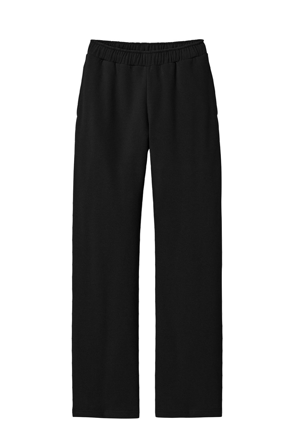 District DT6117 Mens V.I.T. Fleece Open Bottom Sweatpants w/ Pockets Black Flat Front