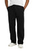 District DT6117 Mens V.I.T. Fleece Open Bottom Sweatpants w/ Pockets Black Model Front