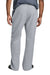 District DT6117 Mens V.I.T. Fleece Open Bottom Sweatpants w/ Pockets Heather Light Grey Model Back