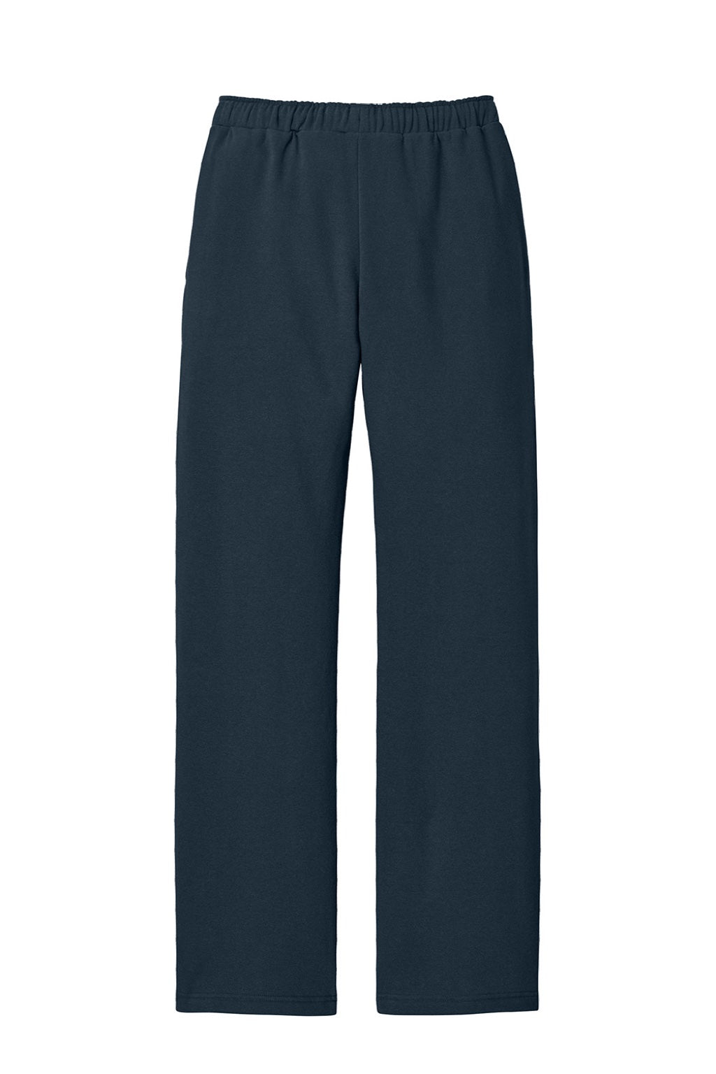 District DT6117 Mens V.I.T. Fleece Open Bottom Sweatpants w/ Pockets New Navy Blue Flat Back