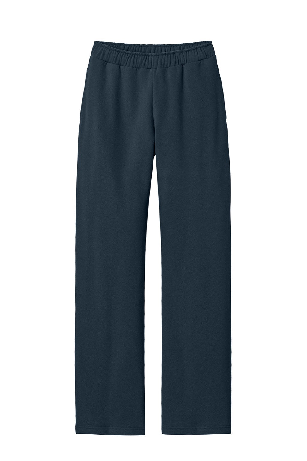 District DT6117 Mens V.I.T. Fleece Open Bottom Sweatpants w/ Pockets New Navy Blue Flat Front