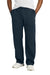 District DT6117 Mens V.I.T. Fleece Open Bottom Sweatpants w/ Pockets New Navy Blue Model Front