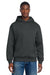 District DT6150 Mens V.I.T. Fleece Hooded Sweatshirt Hoodie Charcoal Grey Model Front