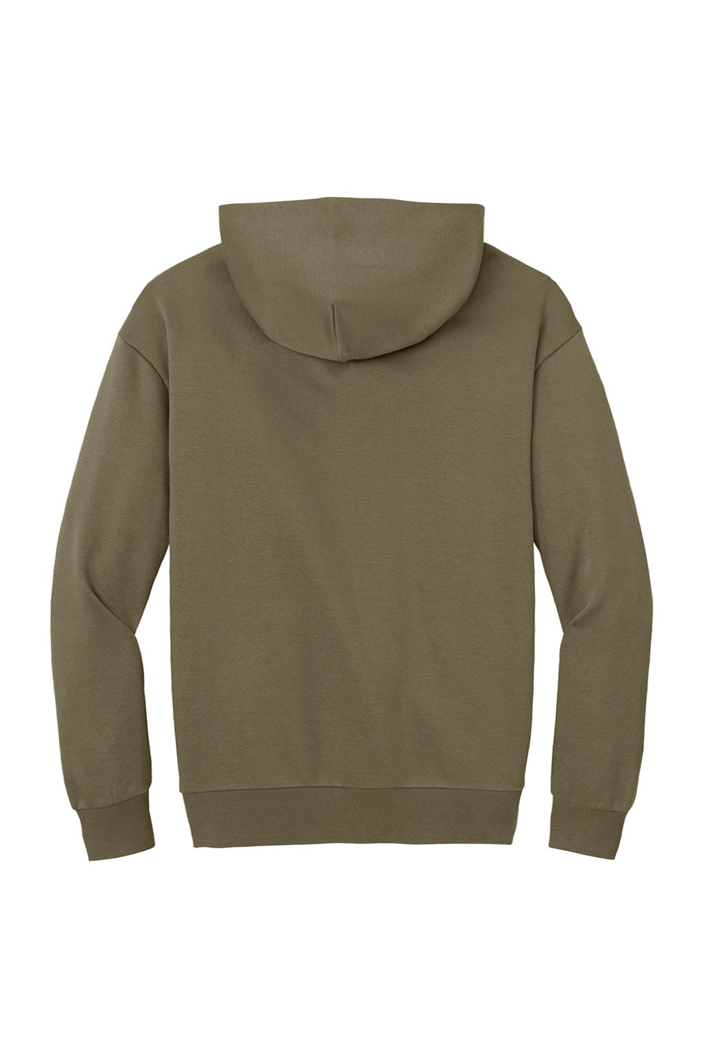 District DT6150 Mens V.I.T. Fleece Hooded Sweatshirt Hoodie Coyote Brown Flat Back