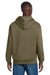 District DT6150 Mens V.I.T. Fleece Hooded Sweatshirt Hoodie Coyote Brown Model Back