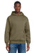 District DT6150 Mens V.I.T. Fleece Hooded Sweatshirt Hoodie Coyote Brown Model Front