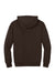 District DT6150 Mens V.I.T. Fleece Hooded Sweatshirt Hoodie Dark Chocolate Brown Flat Back