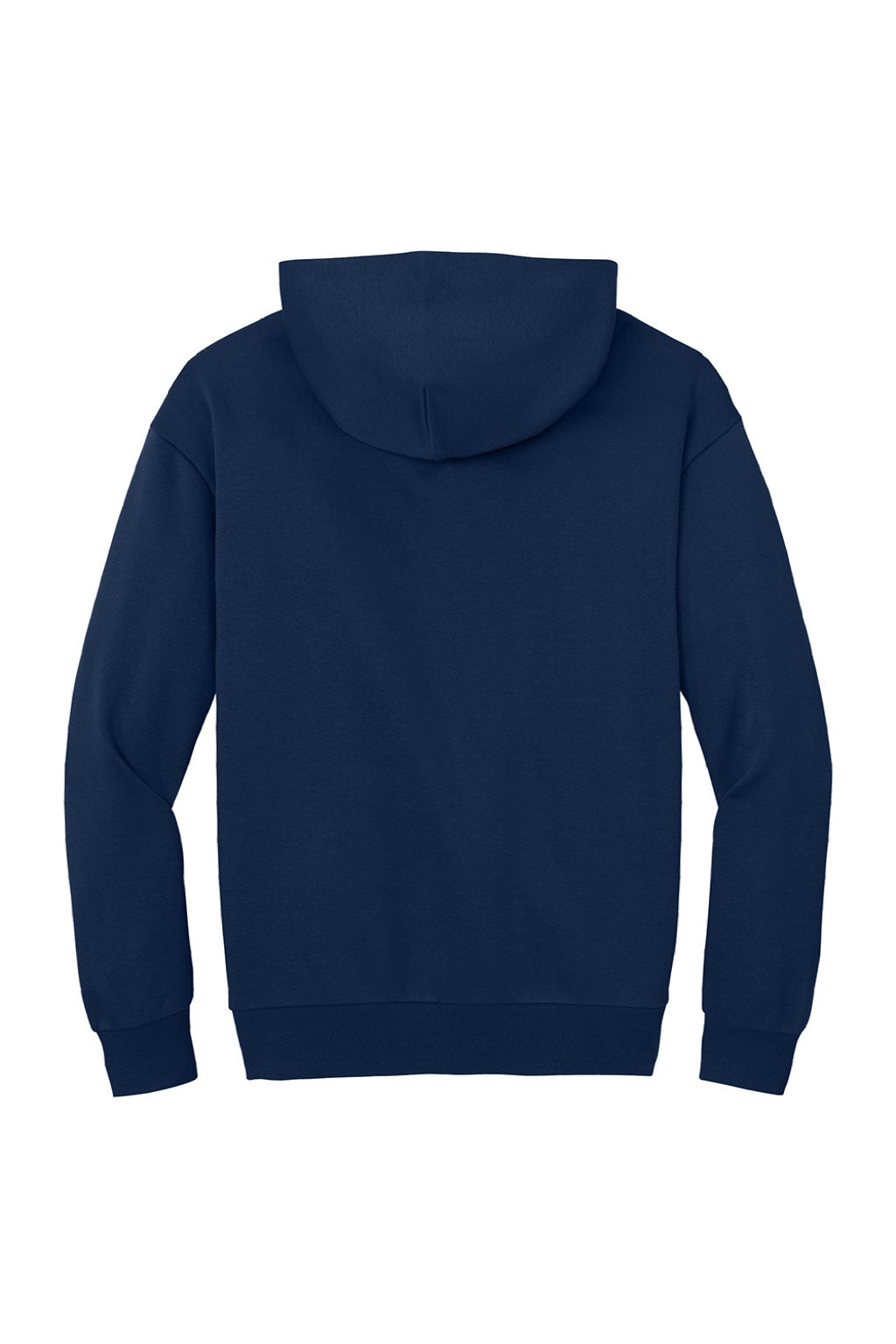District DT6150 Mens V.I.T. Fleece Hooded Sweatshirt Hoodie Dark Royal Blue Flat Back