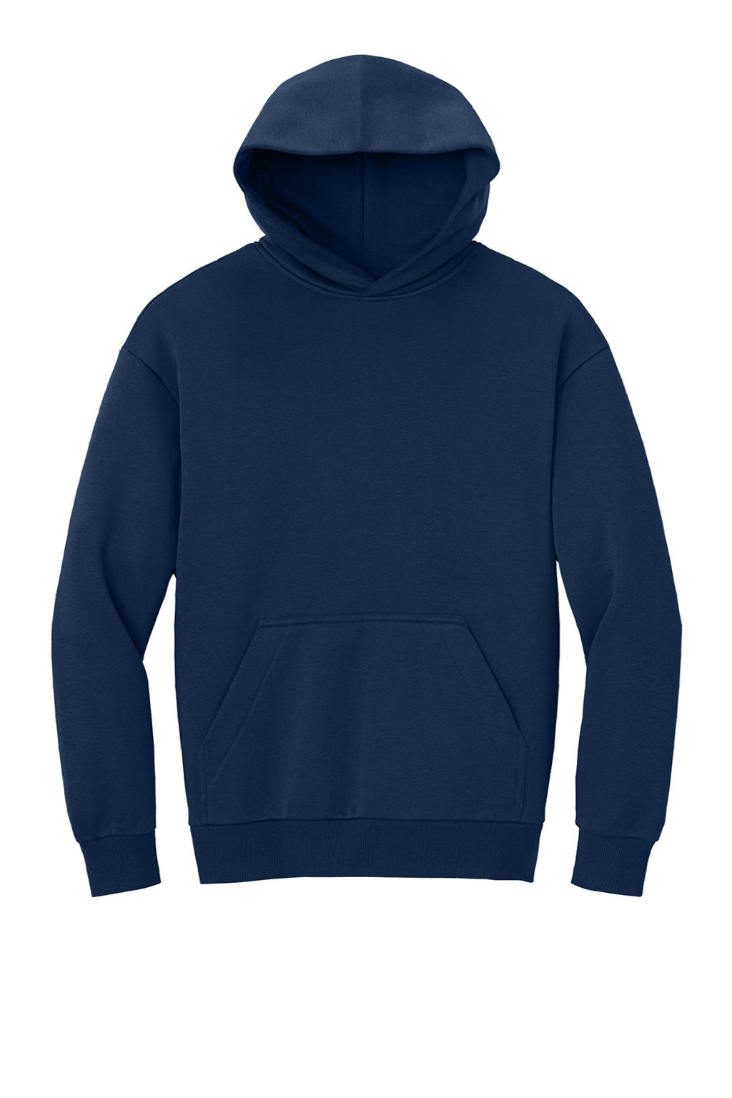 District DT6150 Mens V.I.T. Fleece Hooded Sweatshirt Hoodie Dark Royal Blue Flat Front