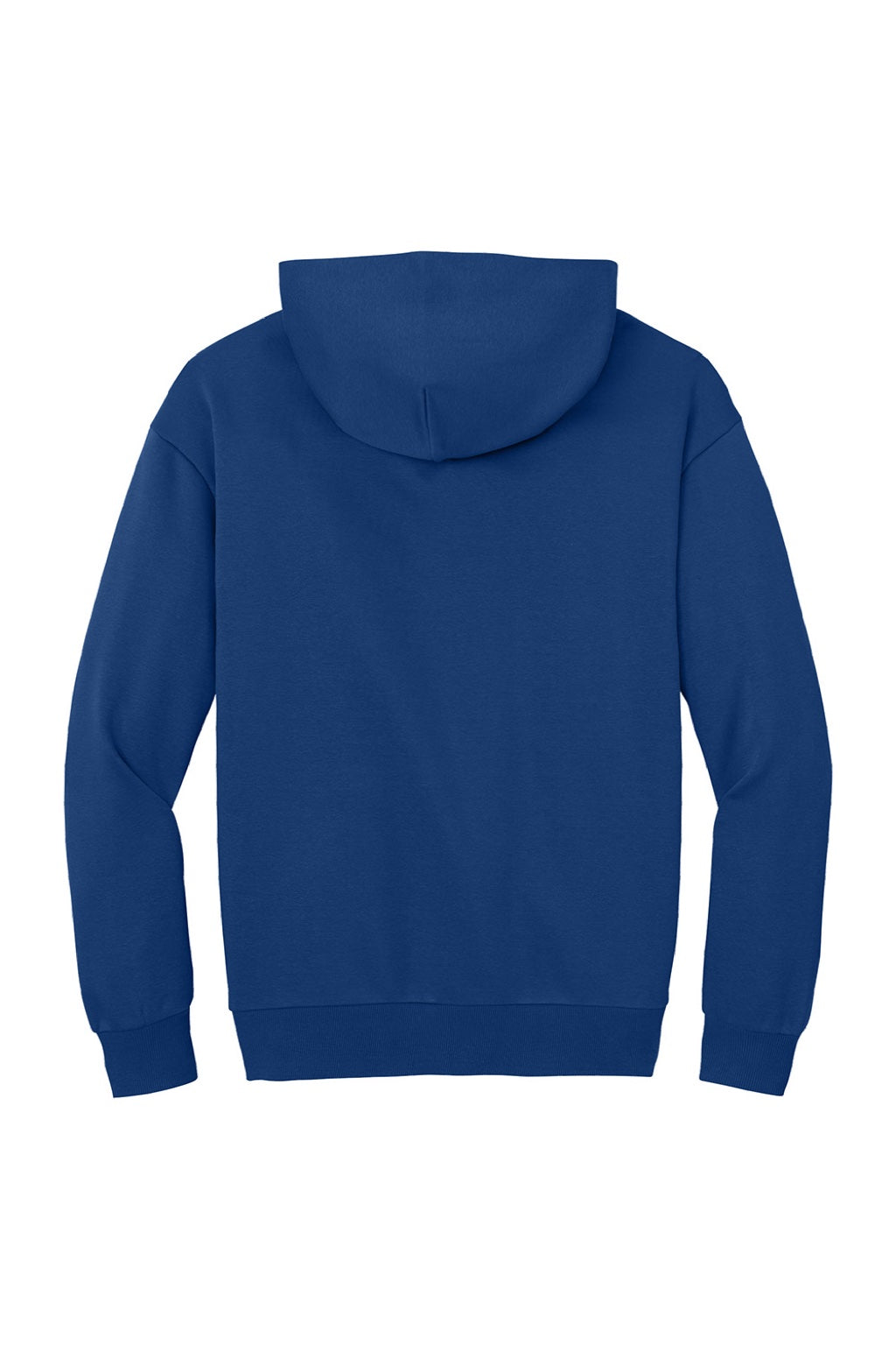 District DT6150 Mens V.I.T. Fleece Hooded Sweatshirt Hoodie Deep Royal Blue Flat Back